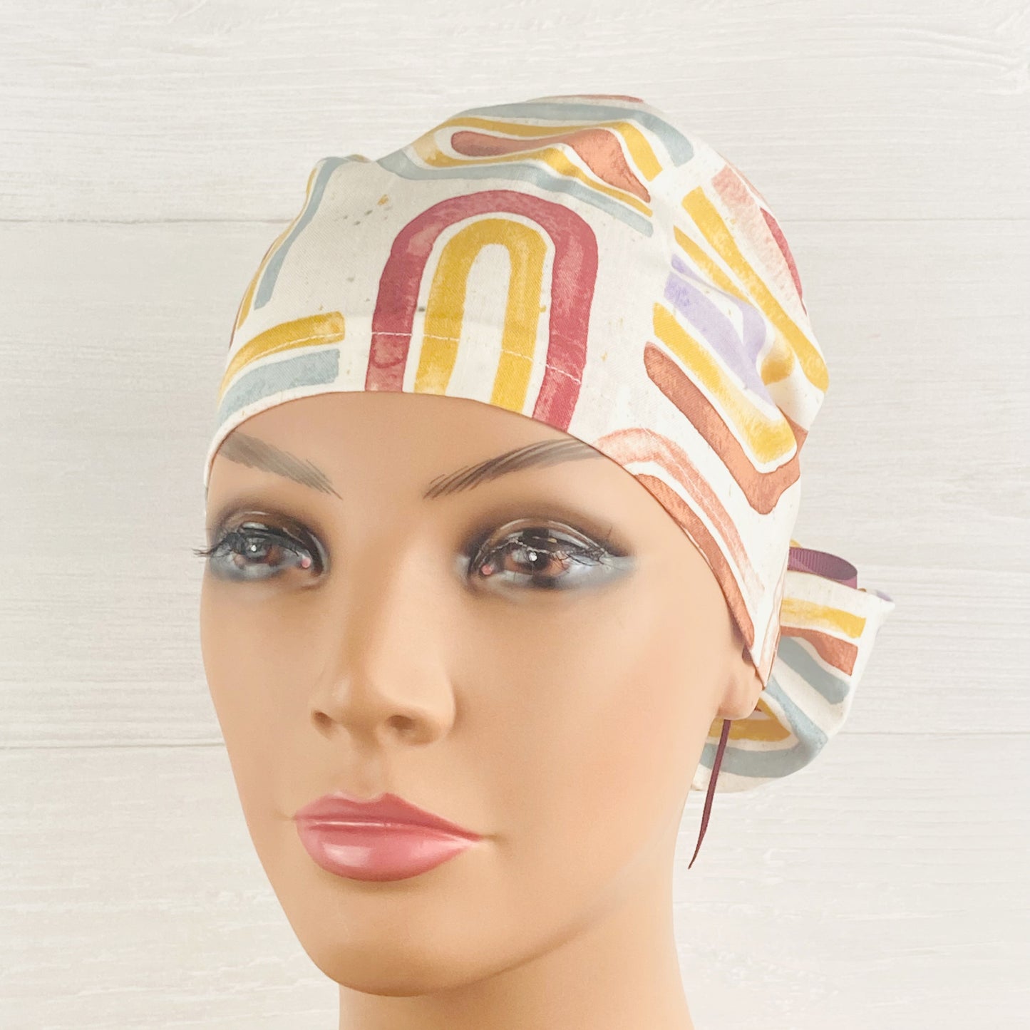 Muted Rainbows Ponytail Hat