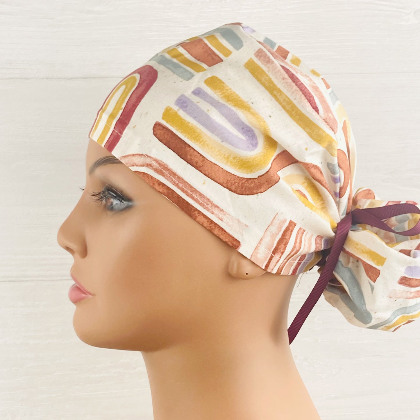 Muted Rainbows Ponytail Hat