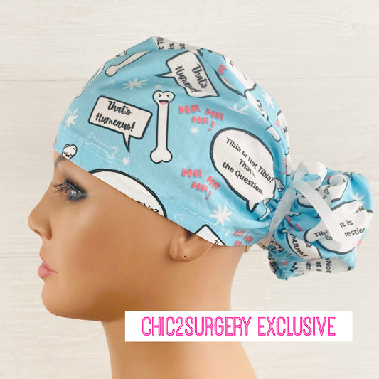 Ortho Humor Ponytail Scrub Hat