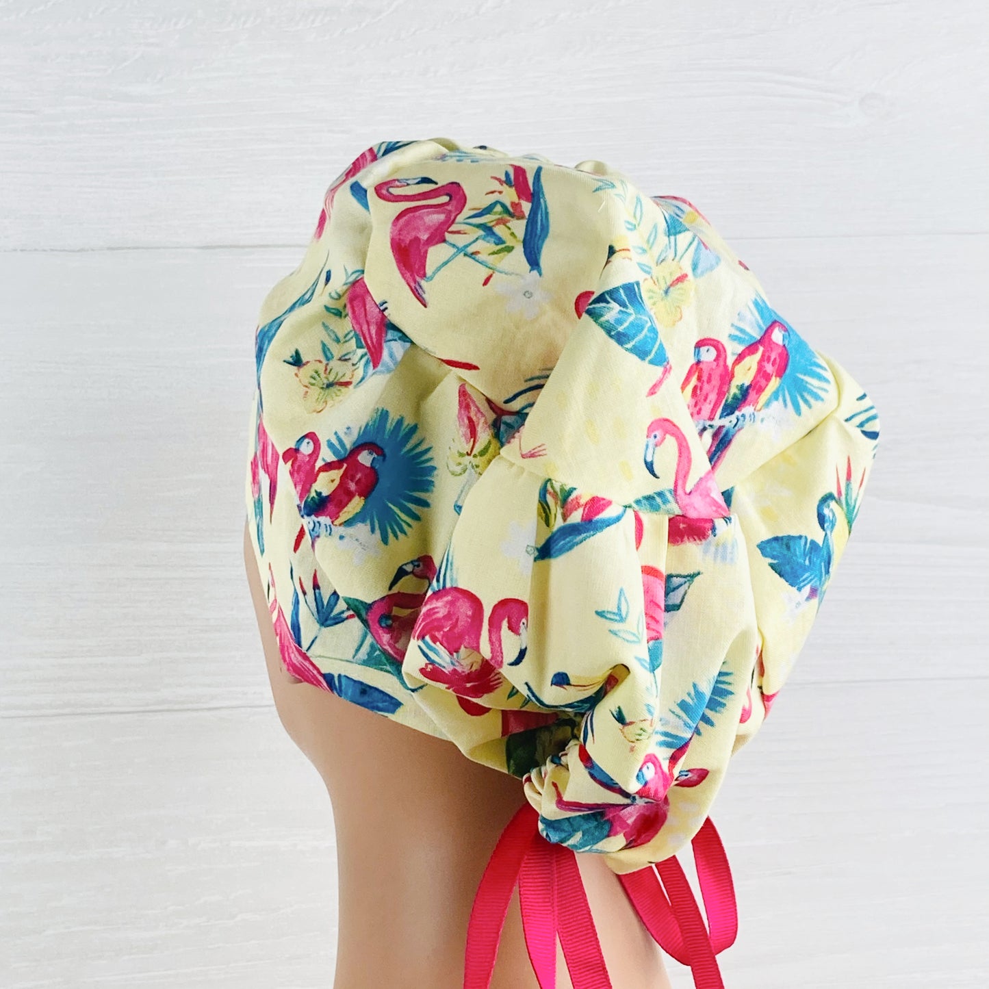 Parrots and Flamingos Women's Tieback Hat