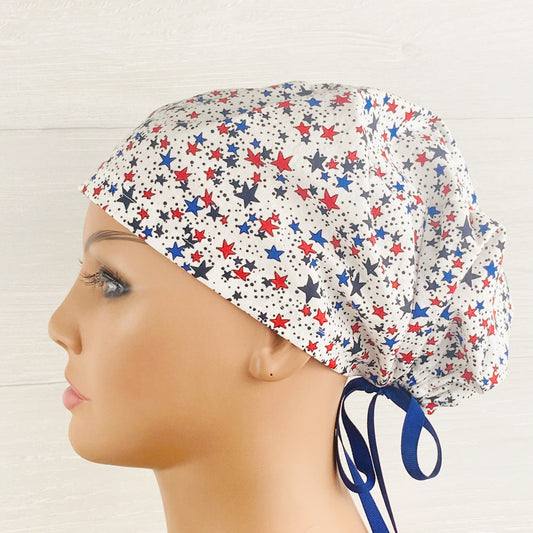 Patriotic Stars Women's Tieback Hat