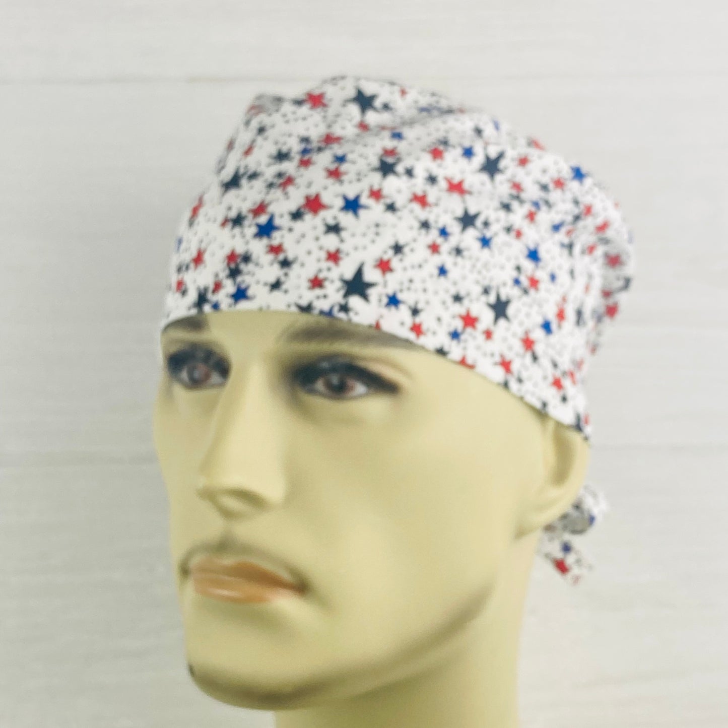 Patriotic Stars Men's Scrub Hat