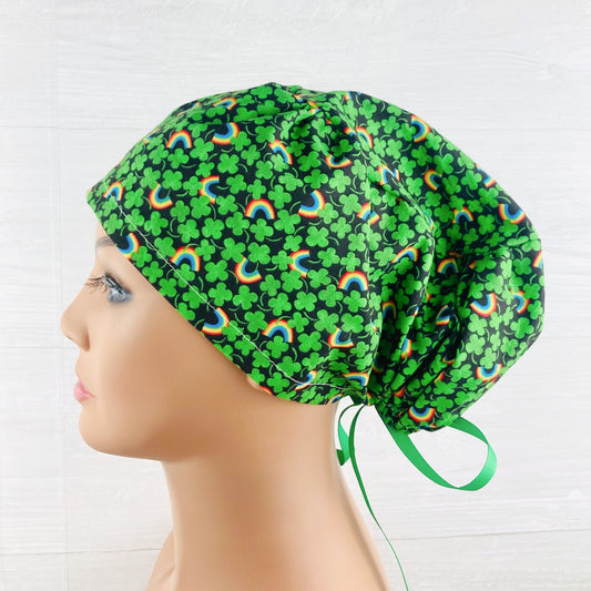Shamrocks and Rainbows Women's Tieback Hat