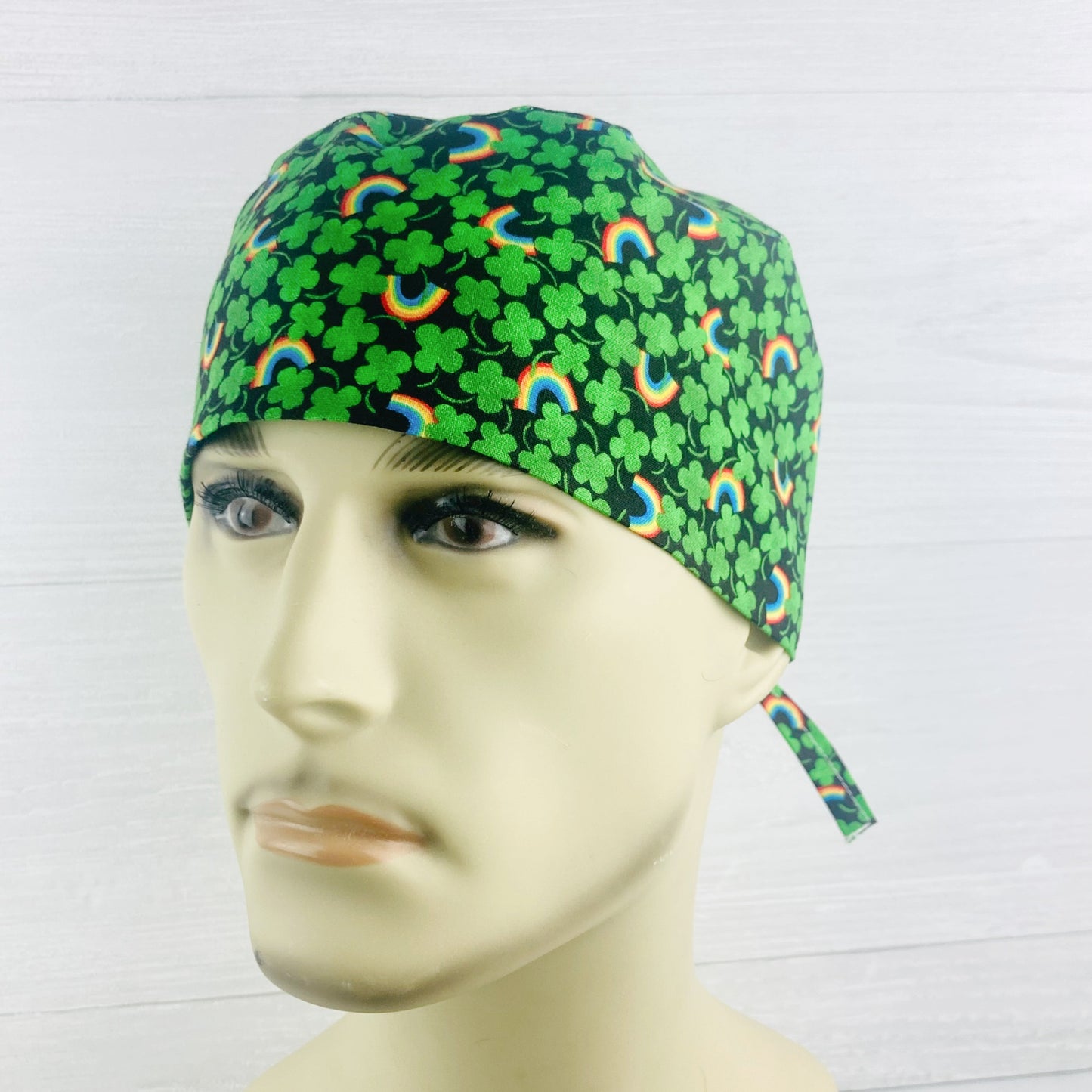 Shamrock and Rainbows Men's Scrub Hat