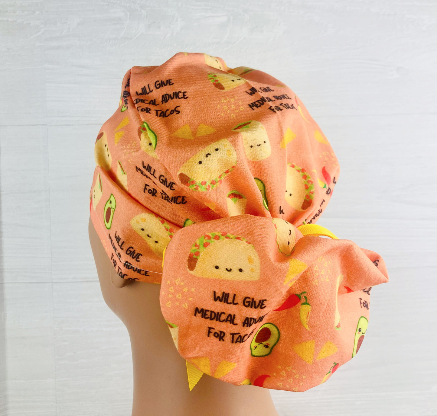 WIll Give Medical Advice for Tacos Ponytail Scrub Hat