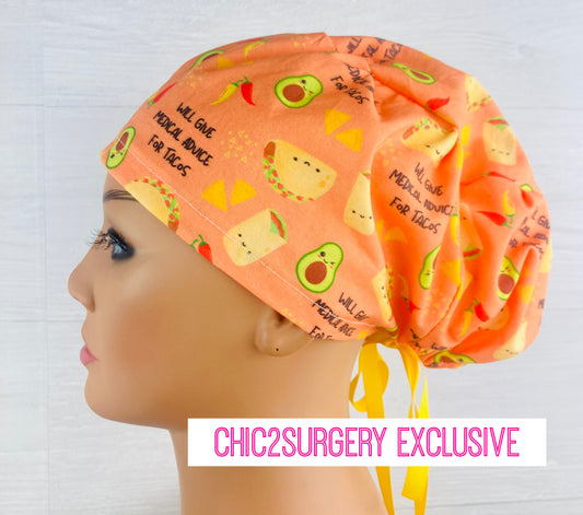 Will Give Medical Advice for Tacos Women's Tieback Hat