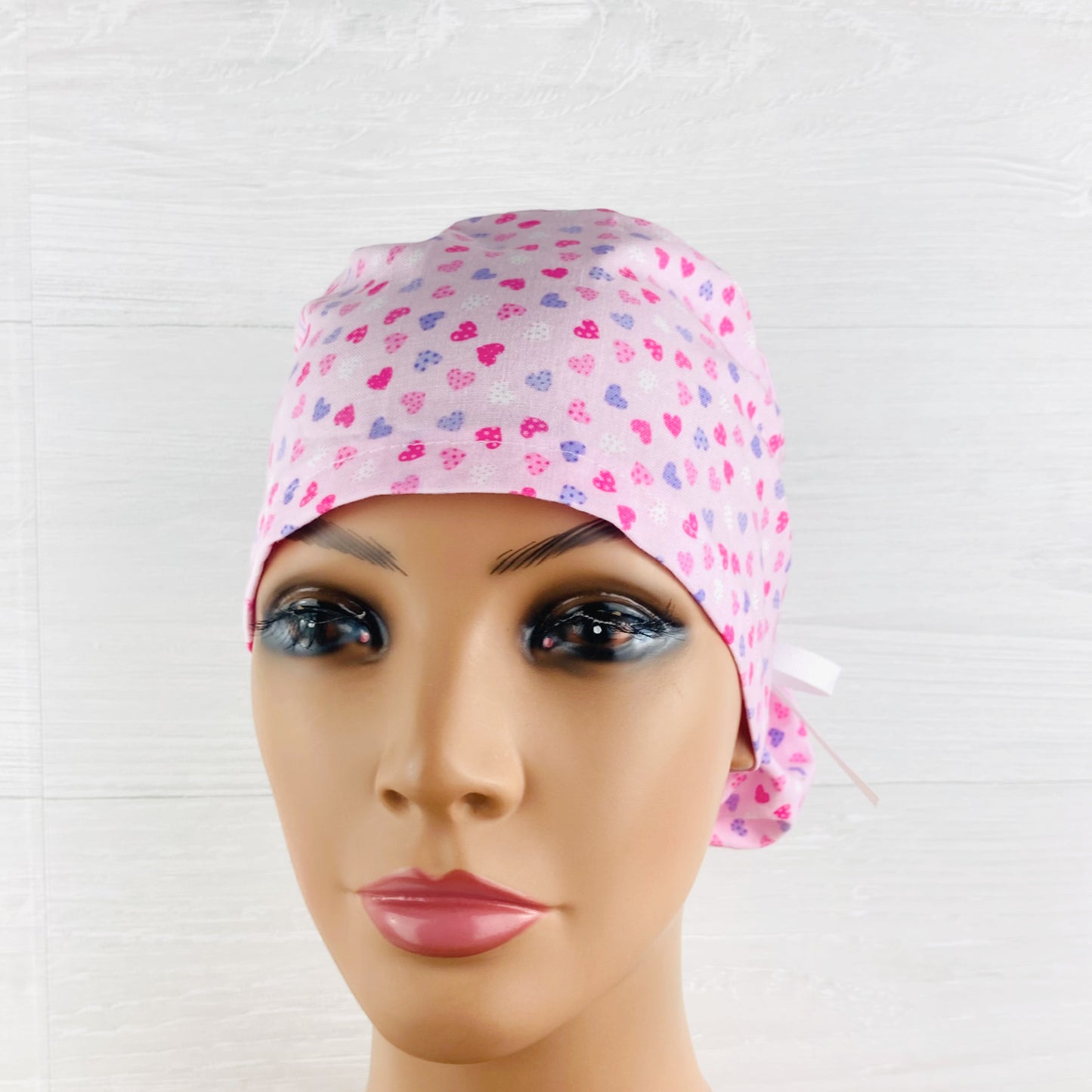 Tiny Hearts Ponytail Hat