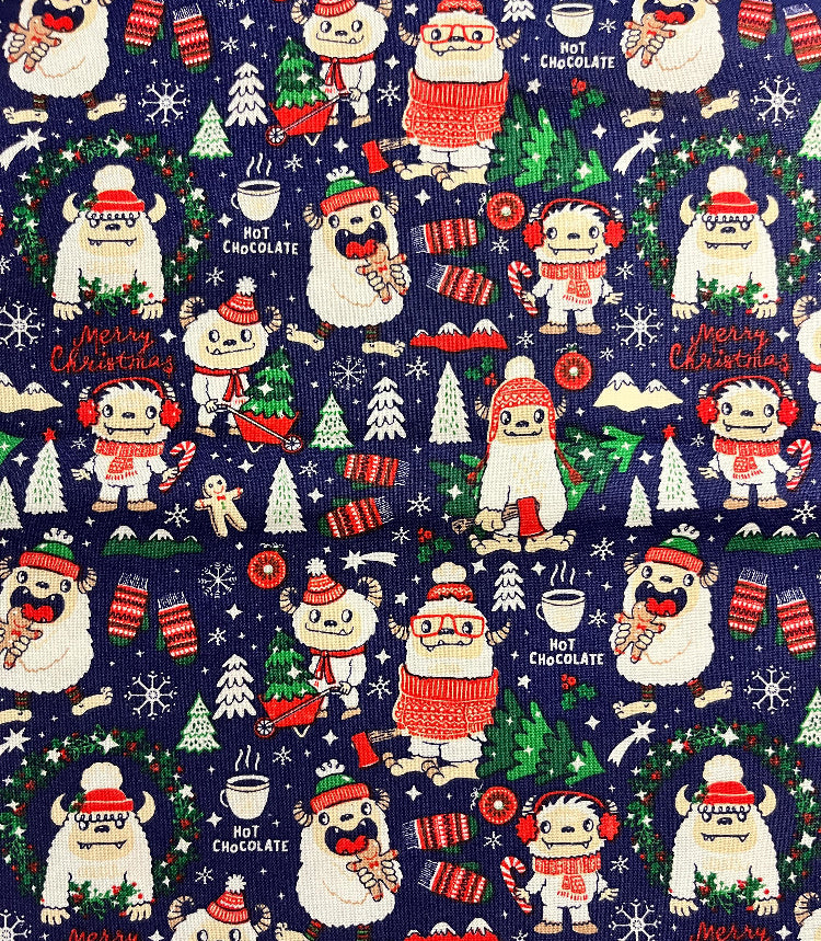 Christmas Yeti Men's Scrub Hat