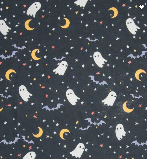 Ghosts and Bats Ponytail Scrub Hat