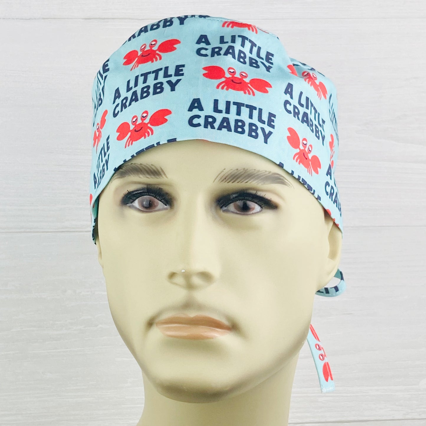 A Little Crabby Men's Scrub Hat