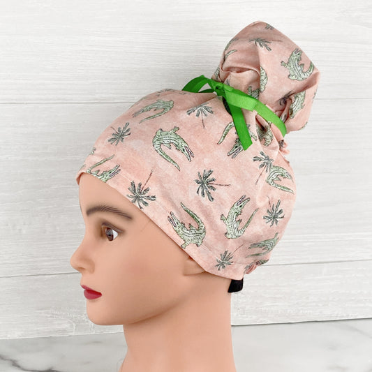 Alligators Updo Scrub Cap