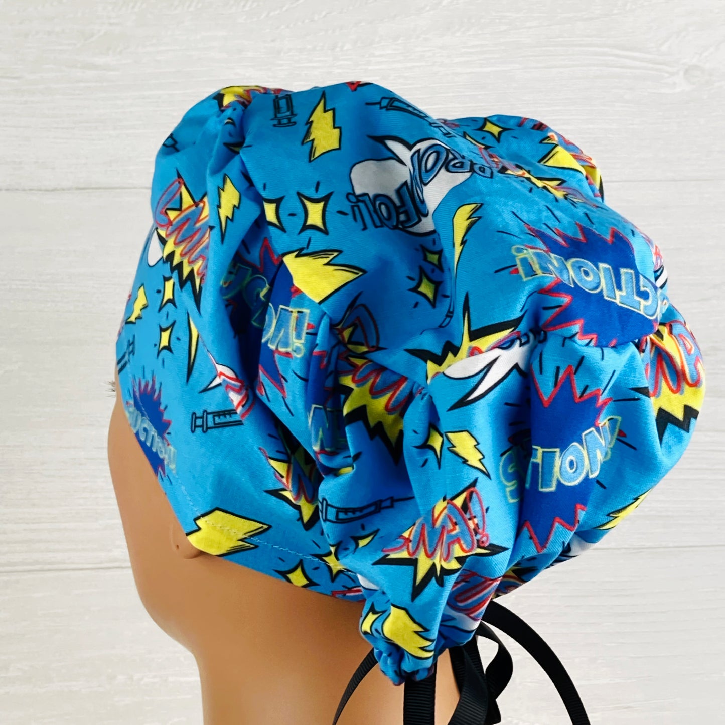 Anesthesia Comic Words Women's Tieback Hat