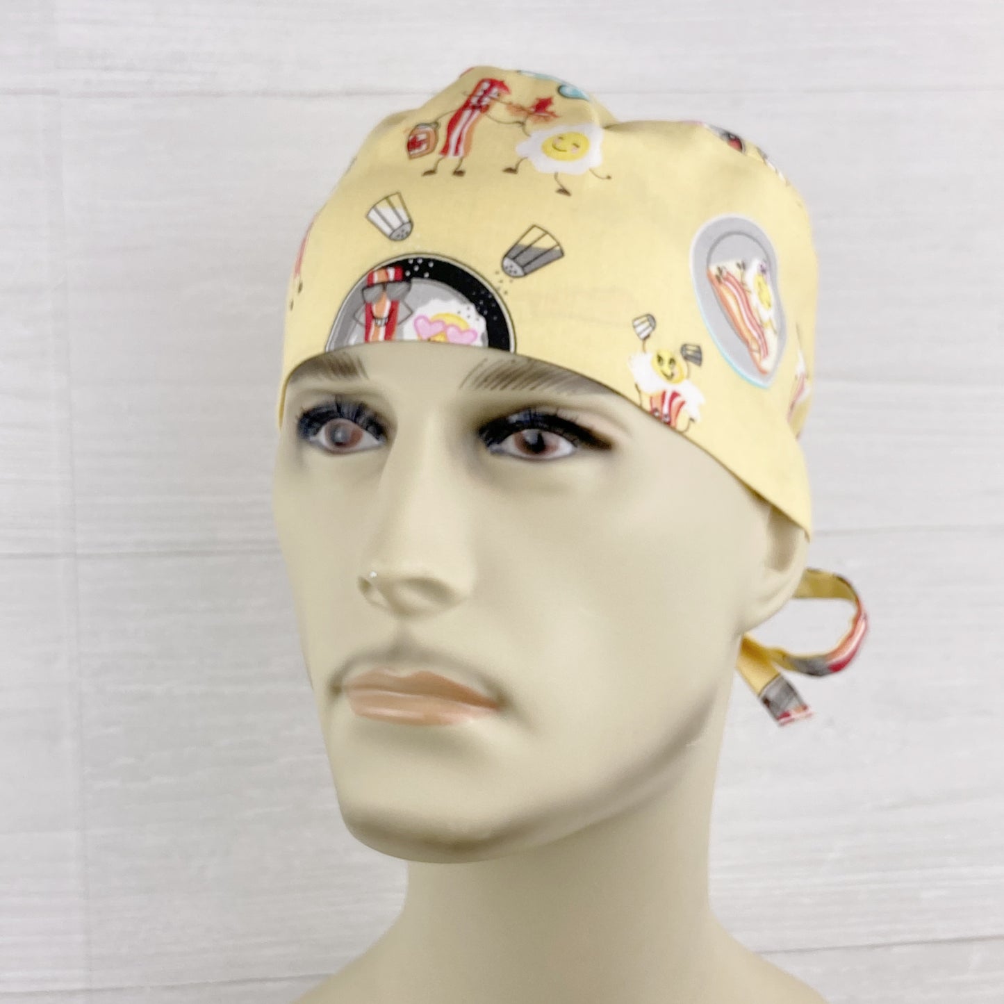 Bacon and Eggs Men's Scrub Hat