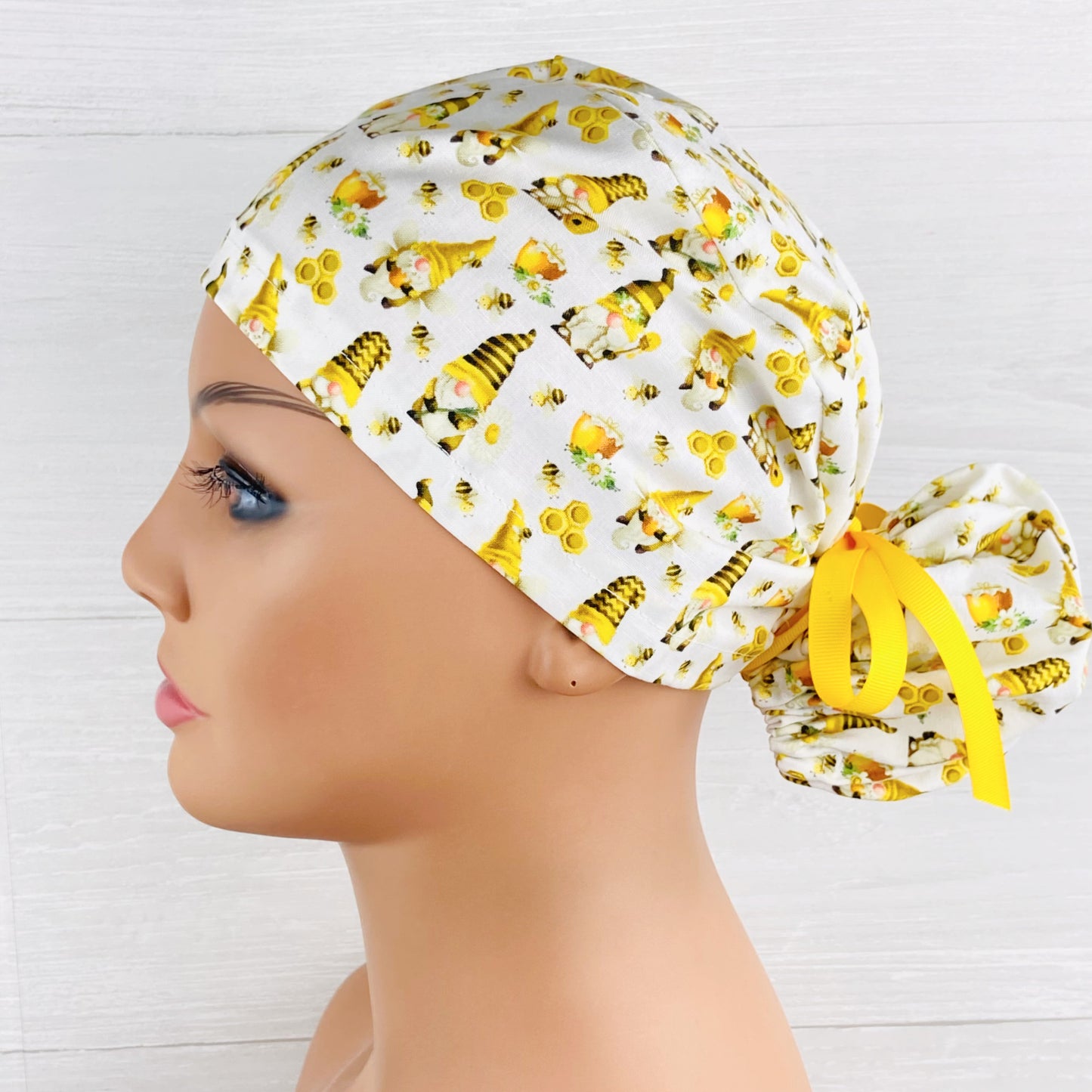 Bee Gnomes Ponytail Hat