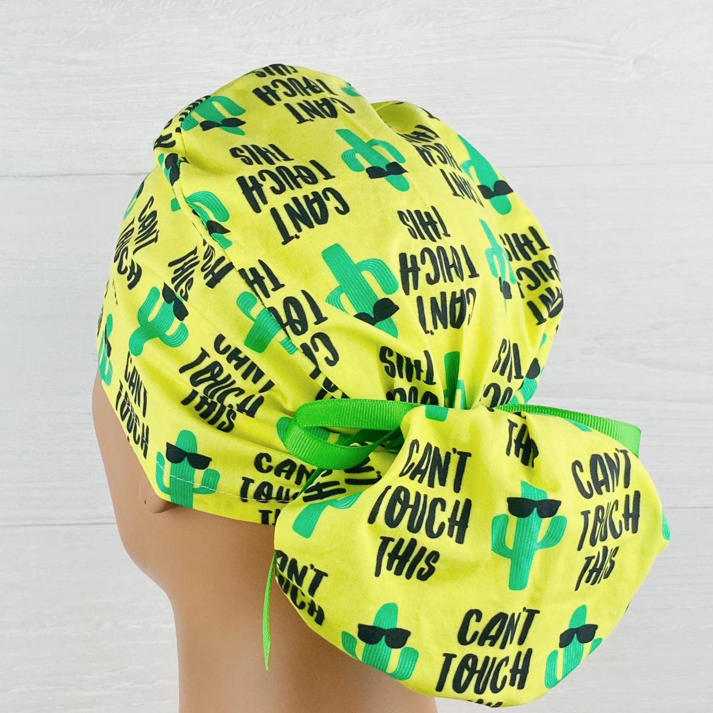 Can't Touch This Ponytail Scrub Hat