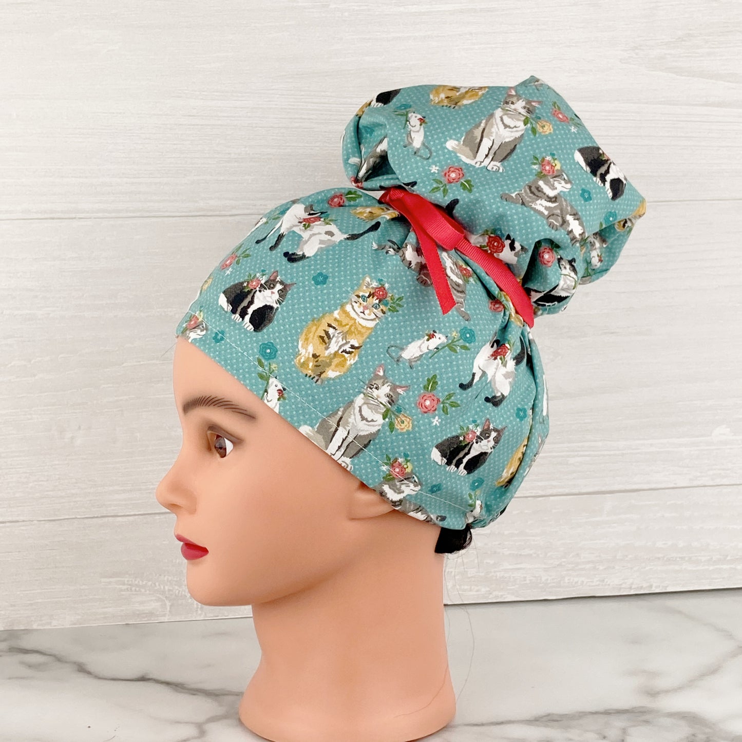 Cat and Mouse Updo Scrub Cap