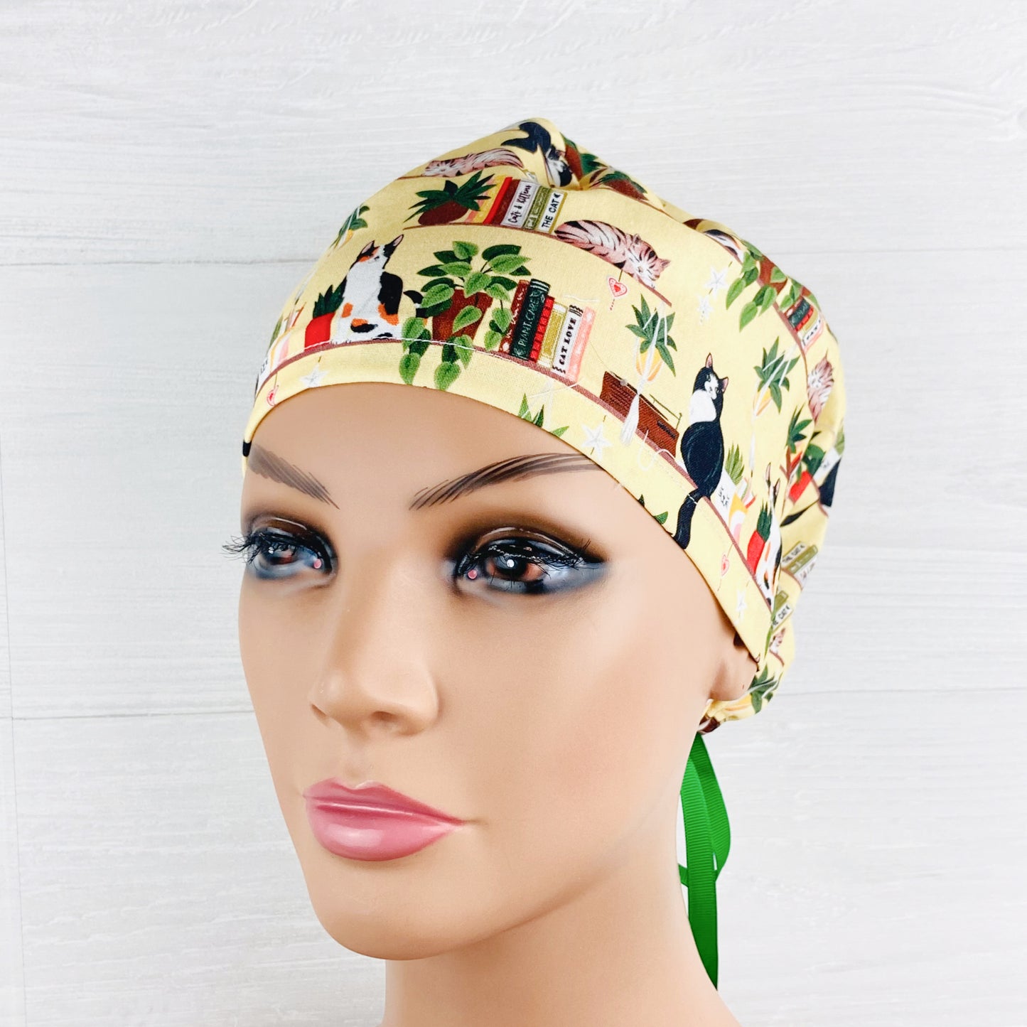 Cats and Books Women's Tieback Hat