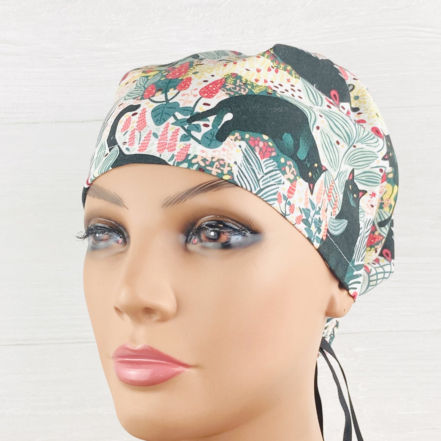 Cats and Plants Women's Tieback Hat