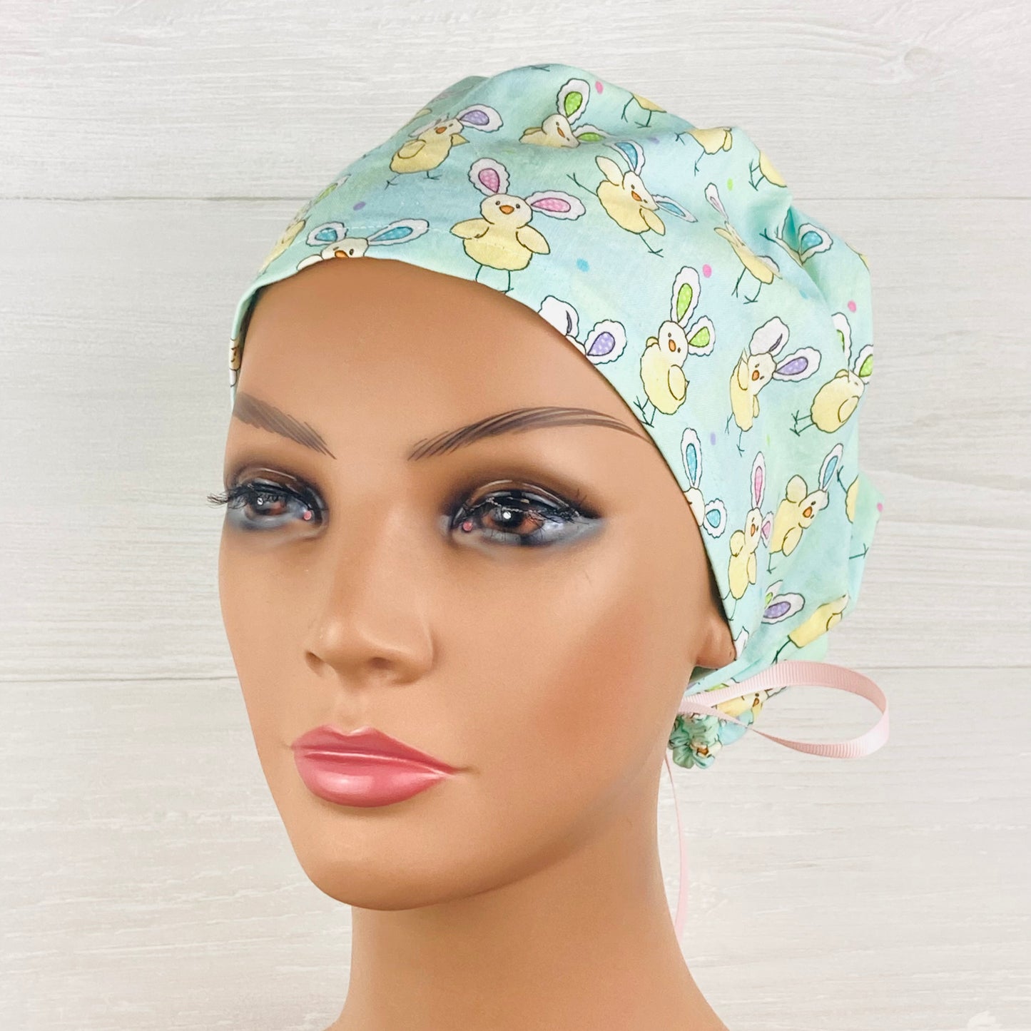 Chicks with Bunny Ears Easter Women's Tieback Hat