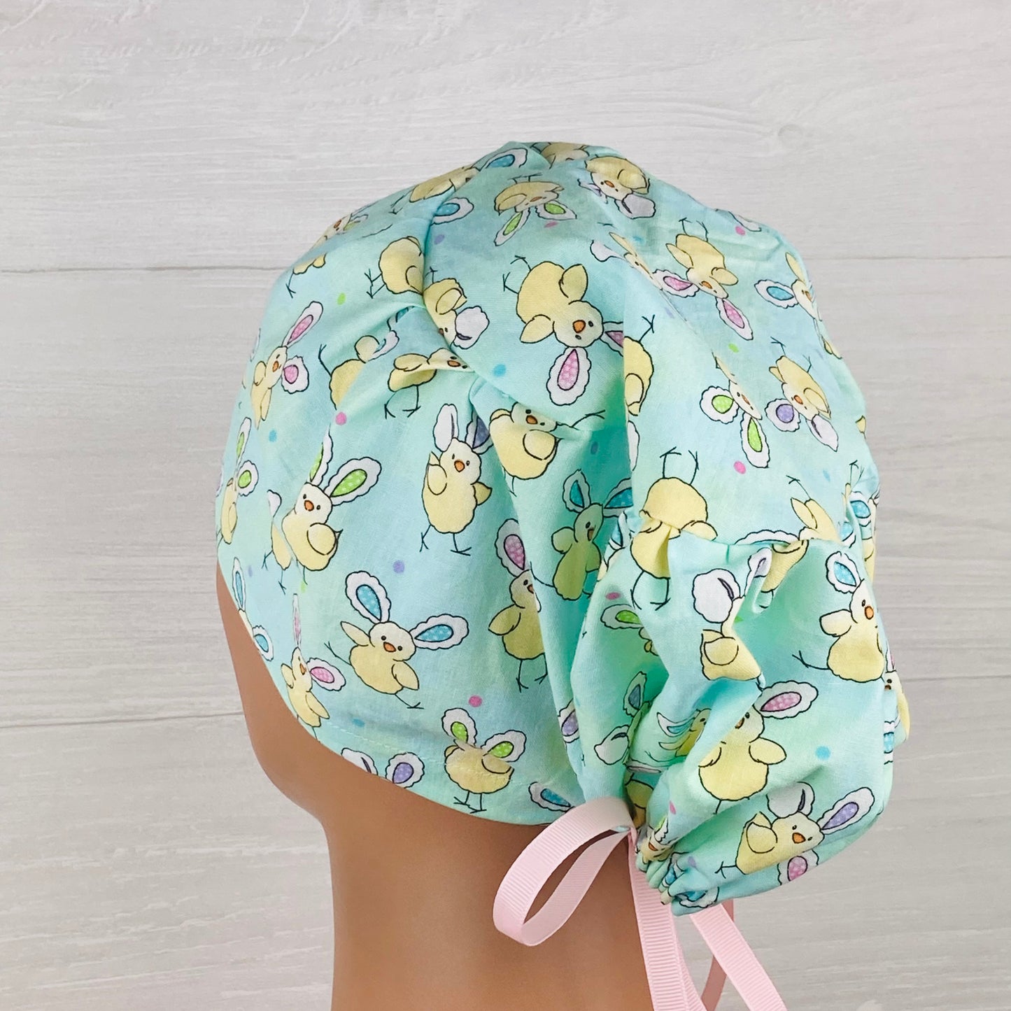 Chicks with Bunny Ears Easter Women's Tieback Hat