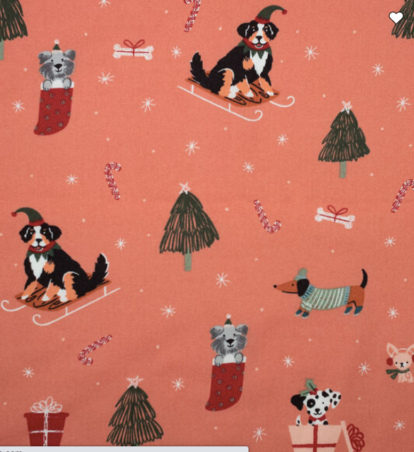 Christmas Pups Ponytail Hat