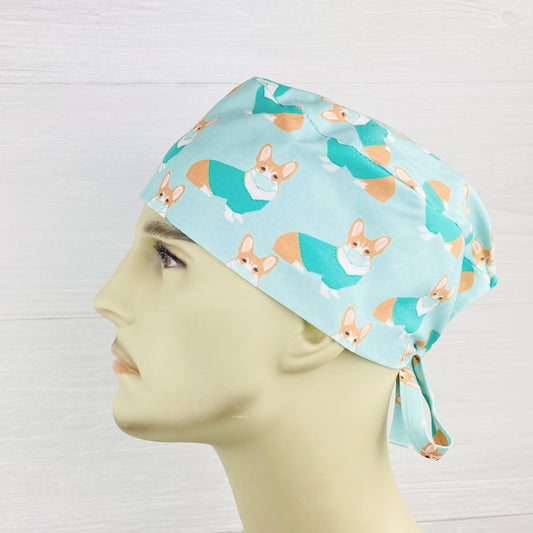 Corgis in Scrubs Men's Scrub Hat
