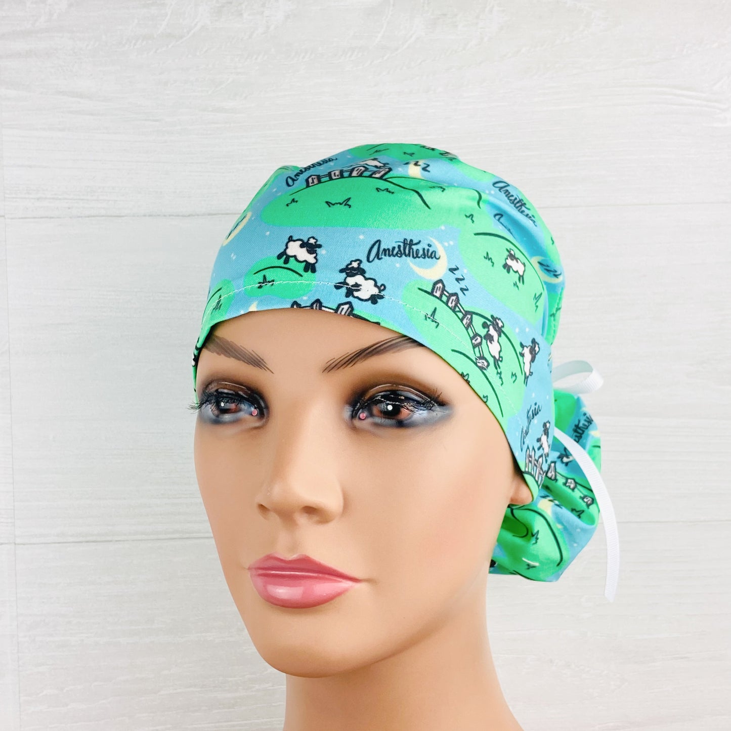 Counting Sheep Ponytail Scrub Hat