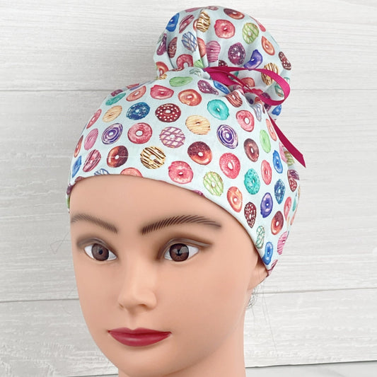 Donuts Updo Scrub Cap