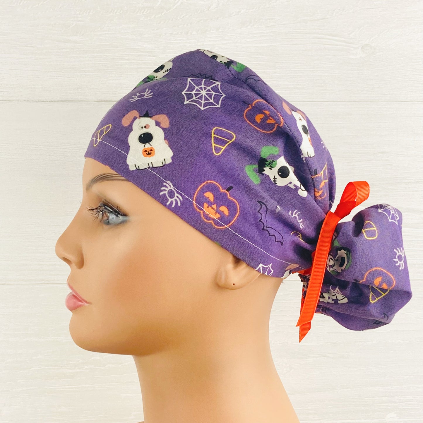 Glow in the Dark Dog Ponytail Scrub Hat