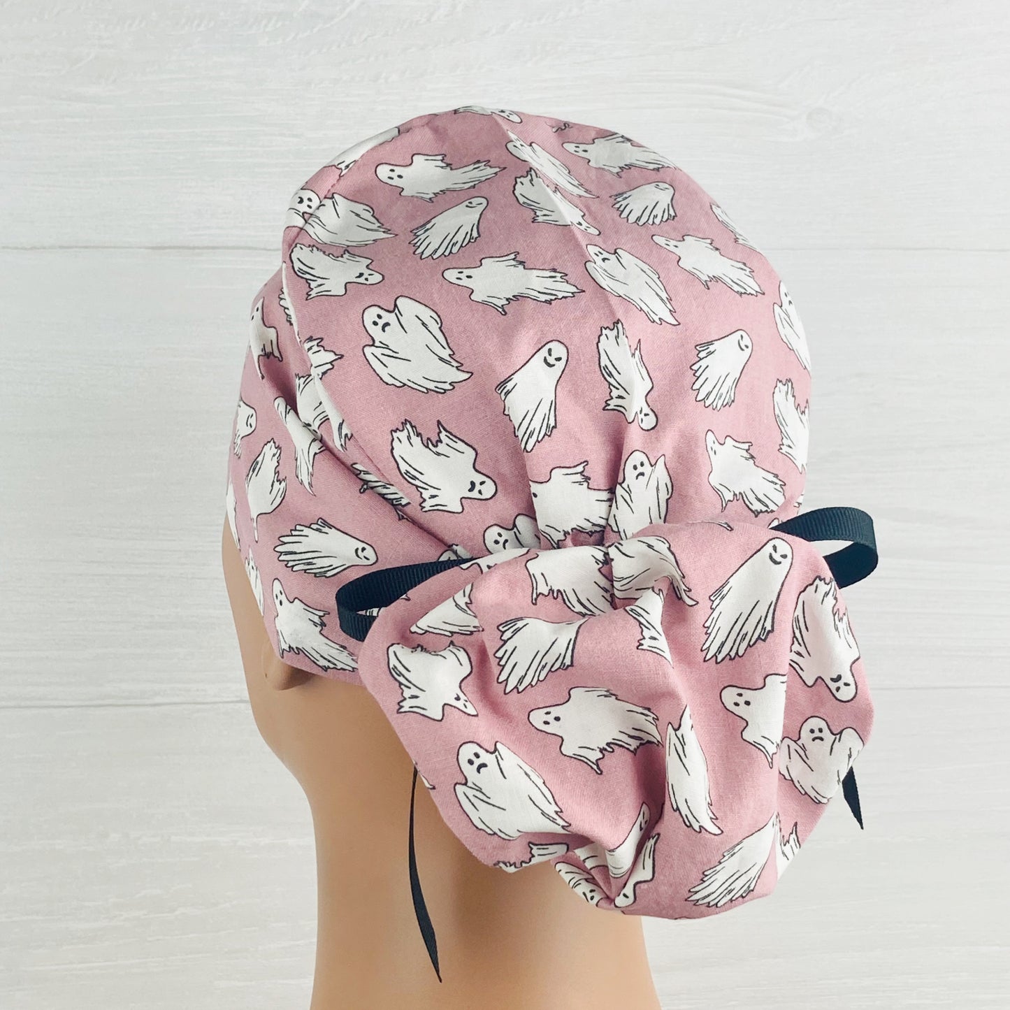 Glow in the Dark Ghost Ponytail Scrub Hat