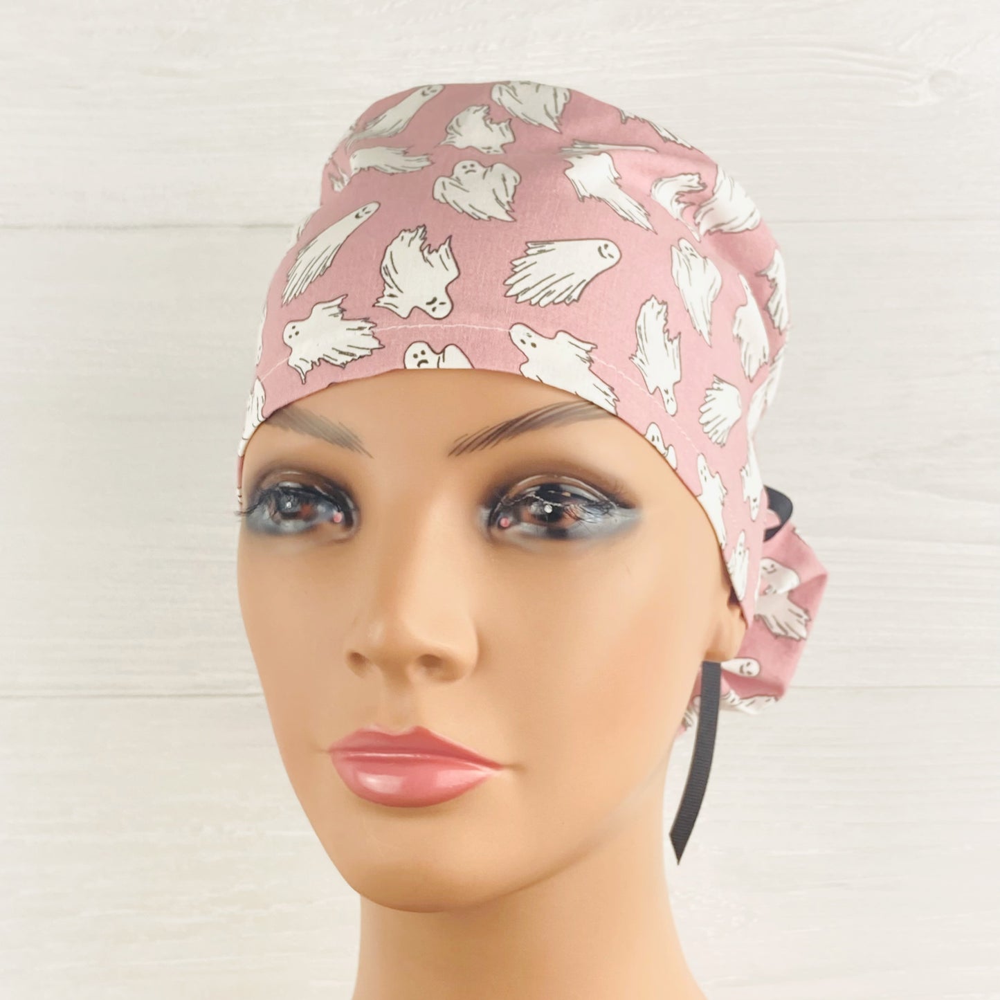Glow in the Dark Ghost Ponytail Scrub Hat