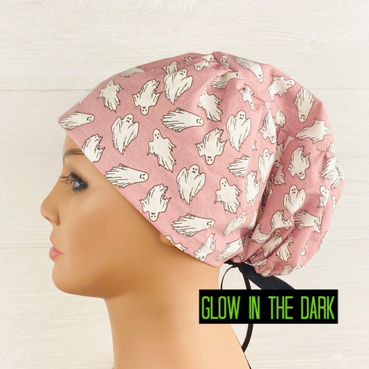Glow in the Dark Ghost Women's Tieback Hat