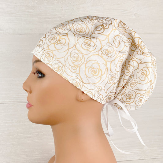 Gold Rosette Women's Tieback Hat