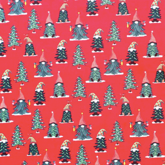 Gnome Christmas Trees Ponytail Hat