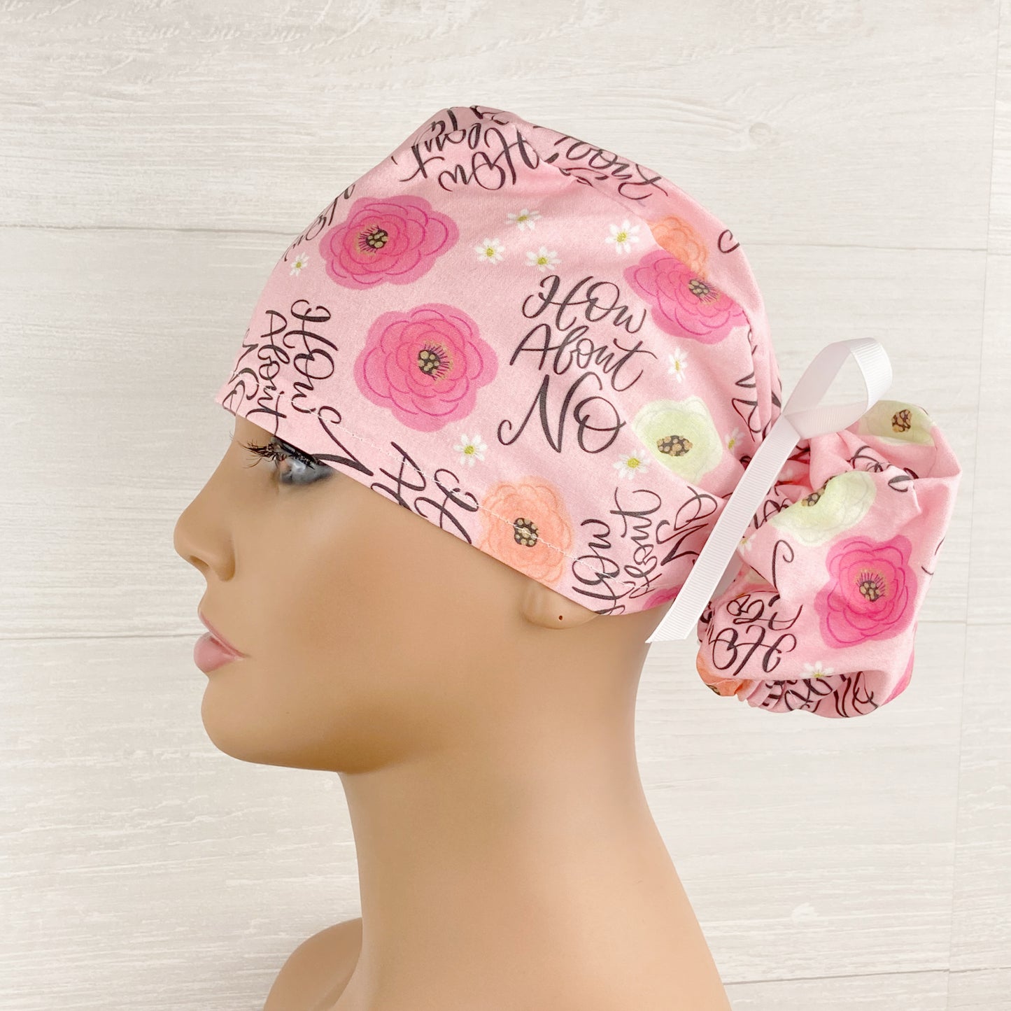 How About No Ponytail Scrub Hat