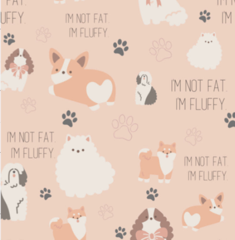 I'm Not Fat, I'm Fluffy Ponytail Scrub Hat