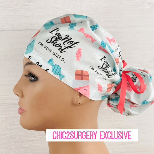 I'm Not Short, I'm Fun Sized Ponytail Scrub Hat