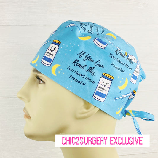 If You Can Read This, You Need More Propofol Men's Scrub Hat