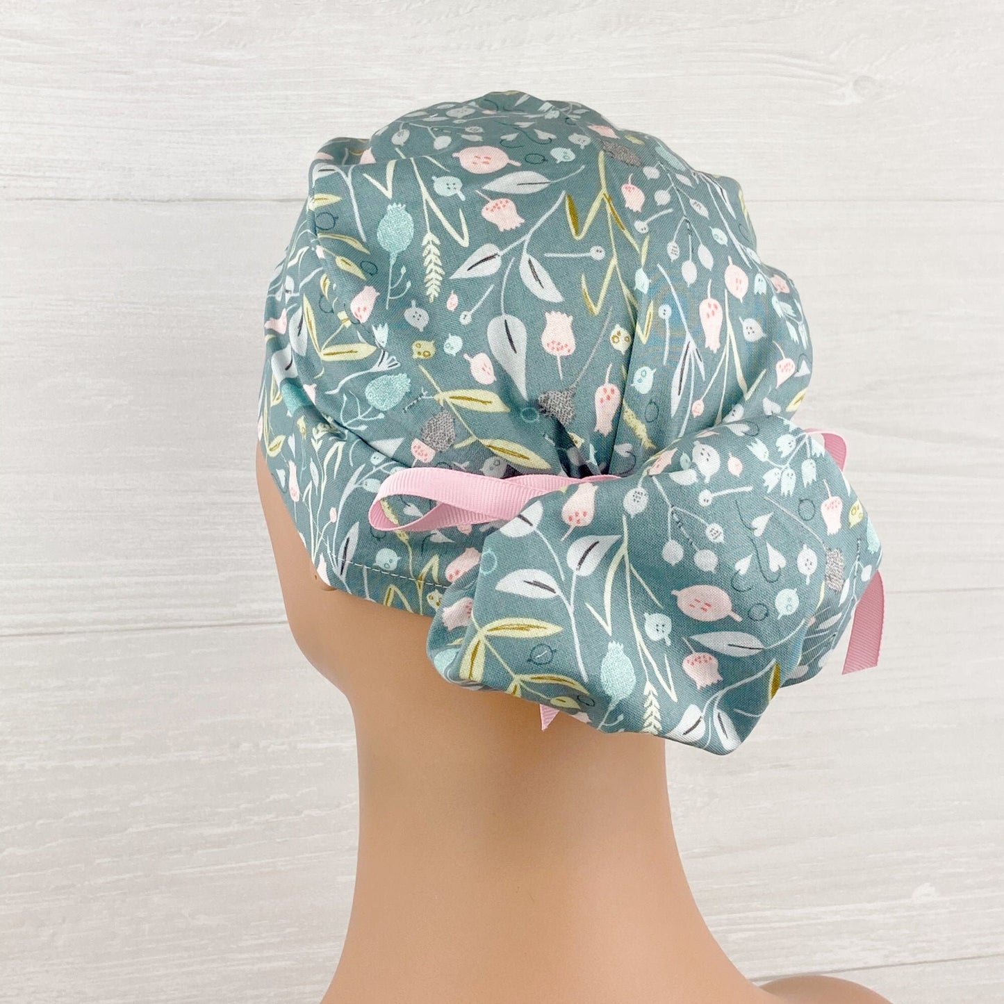 Meadow Floral Ponytail Scrub Hat