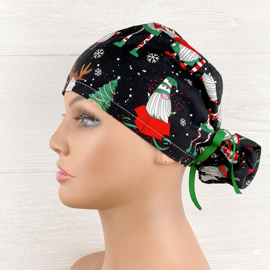 Christmas Gnomes Ponytail Hat