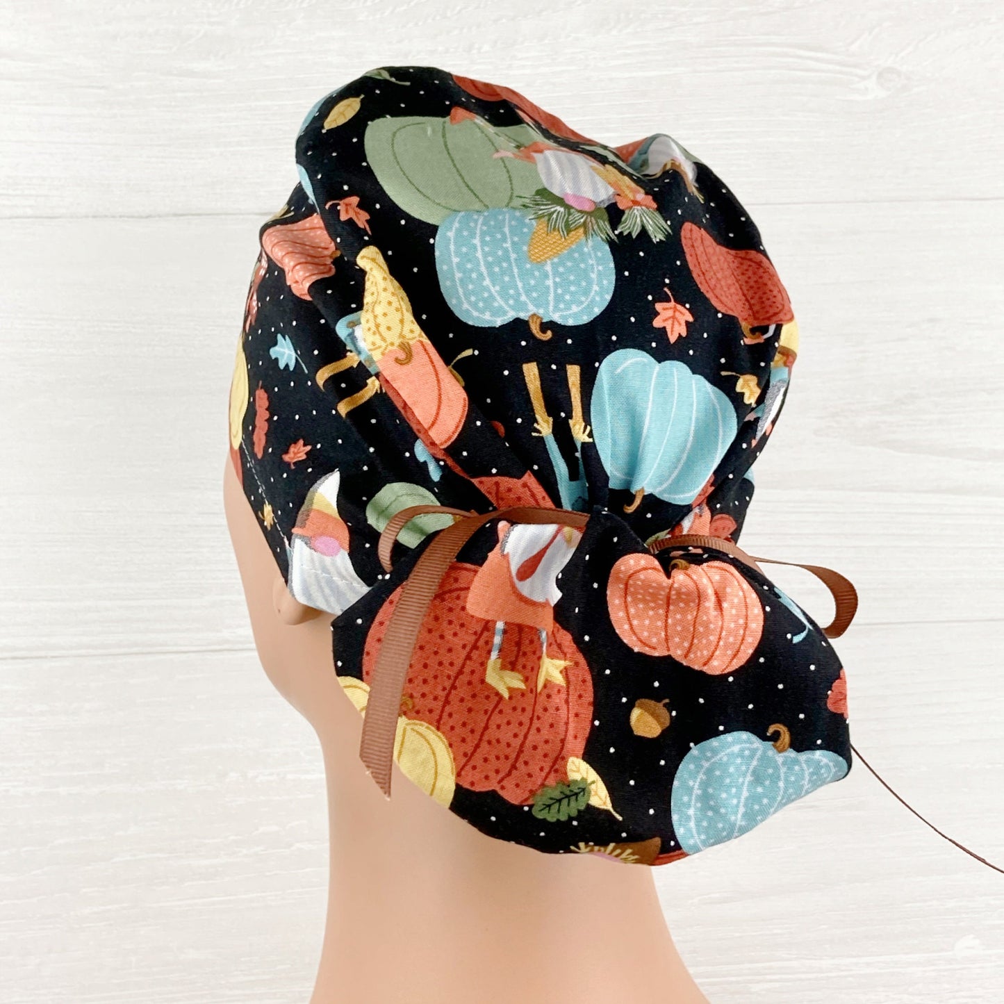 Autumn Gnome Ponytail Hat