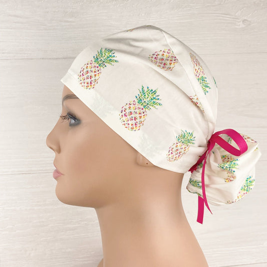 Pina Colada Ponytail Scrub Hat