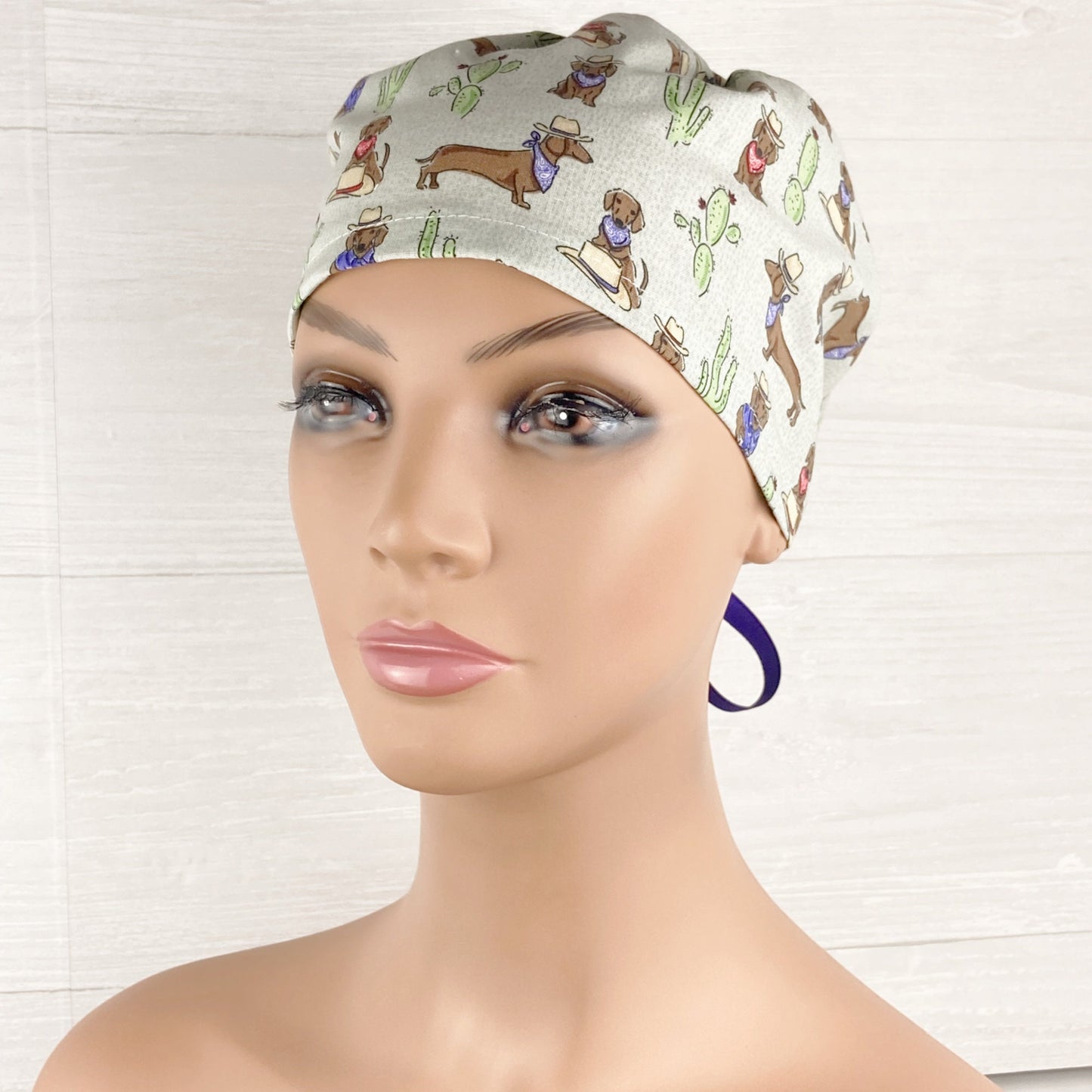 Western Dachshund Women's Tieback Hat