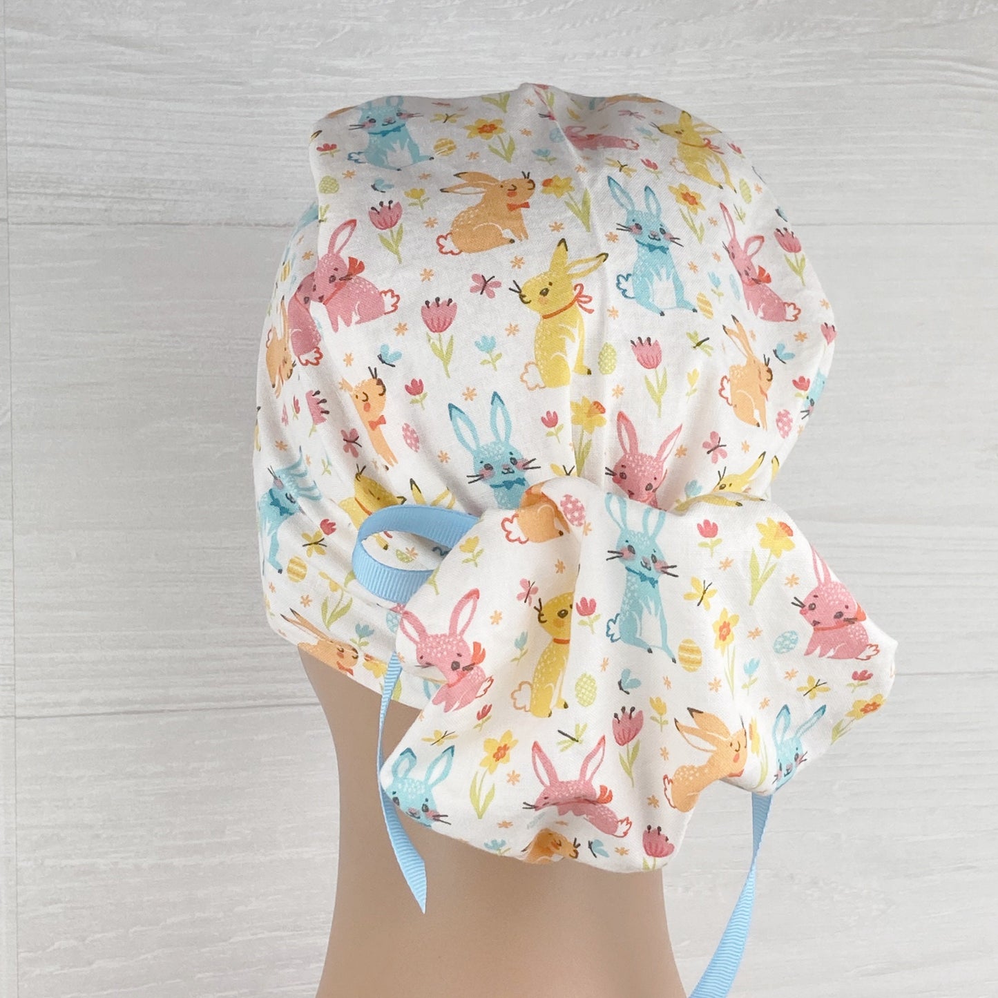 Springtime Bunnies Ponytail Hat
