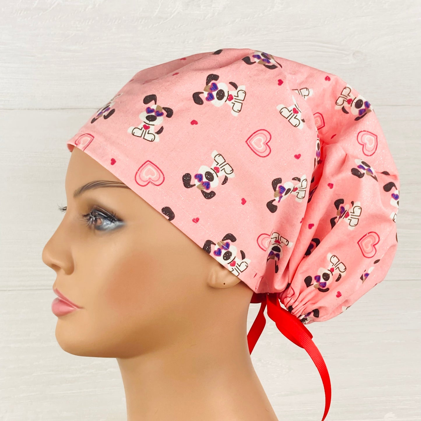 I Woof You Valentines Day GlitterWomen's Tieback Hat