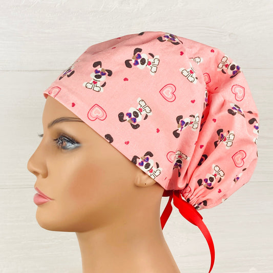 I Woof You Valentines Day GlitterWomen's Tieback Hat