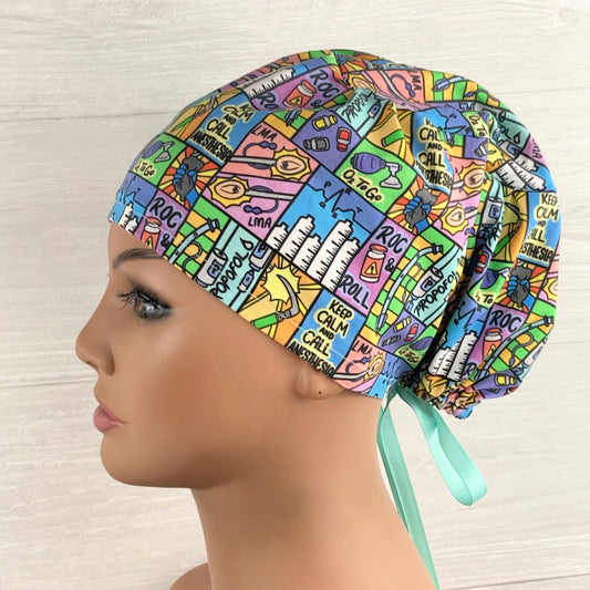 Keep Calm and Call Anesthesia Women's Tieback Hat