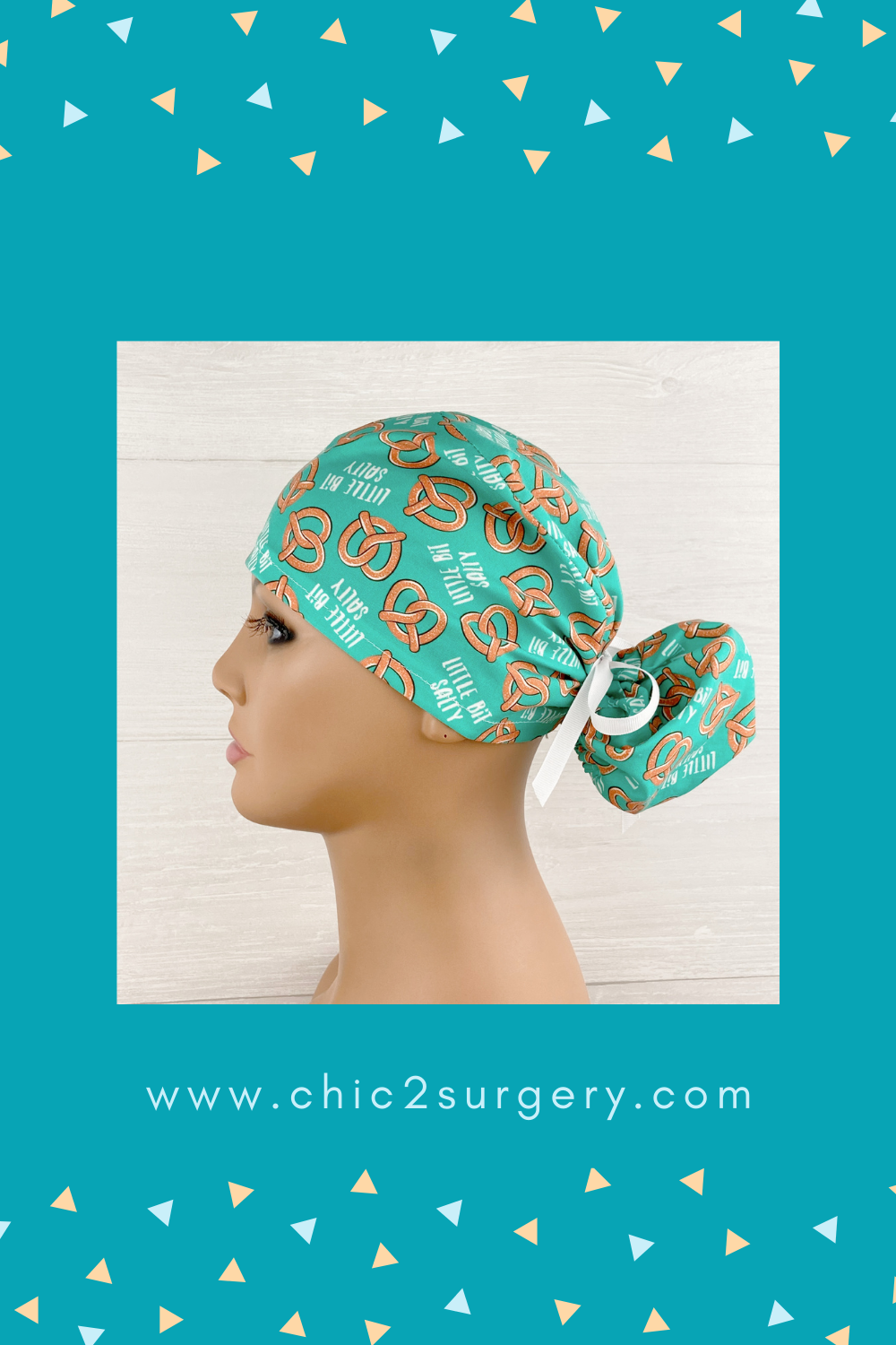 Little Bit Salty Ponytail Scrub Hat