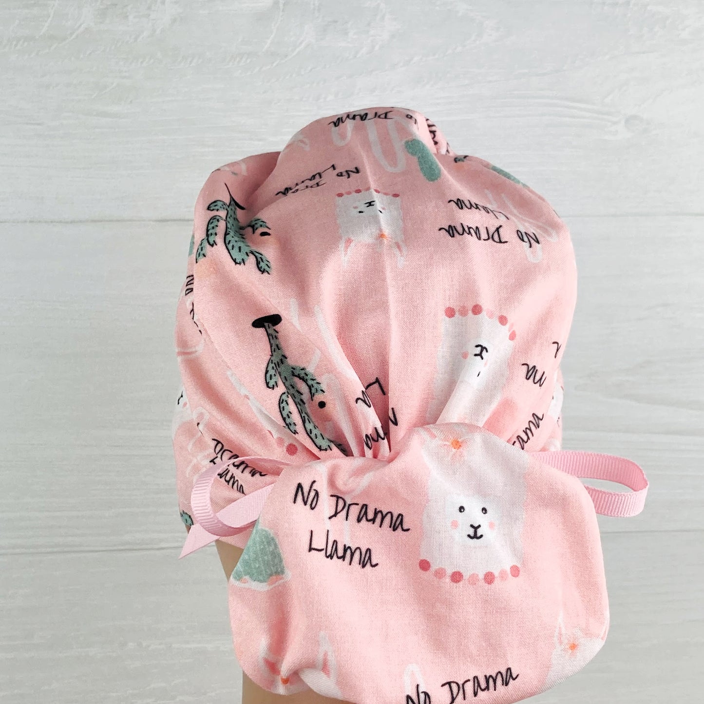 No Drama Llama Ponytail Scrub Hat