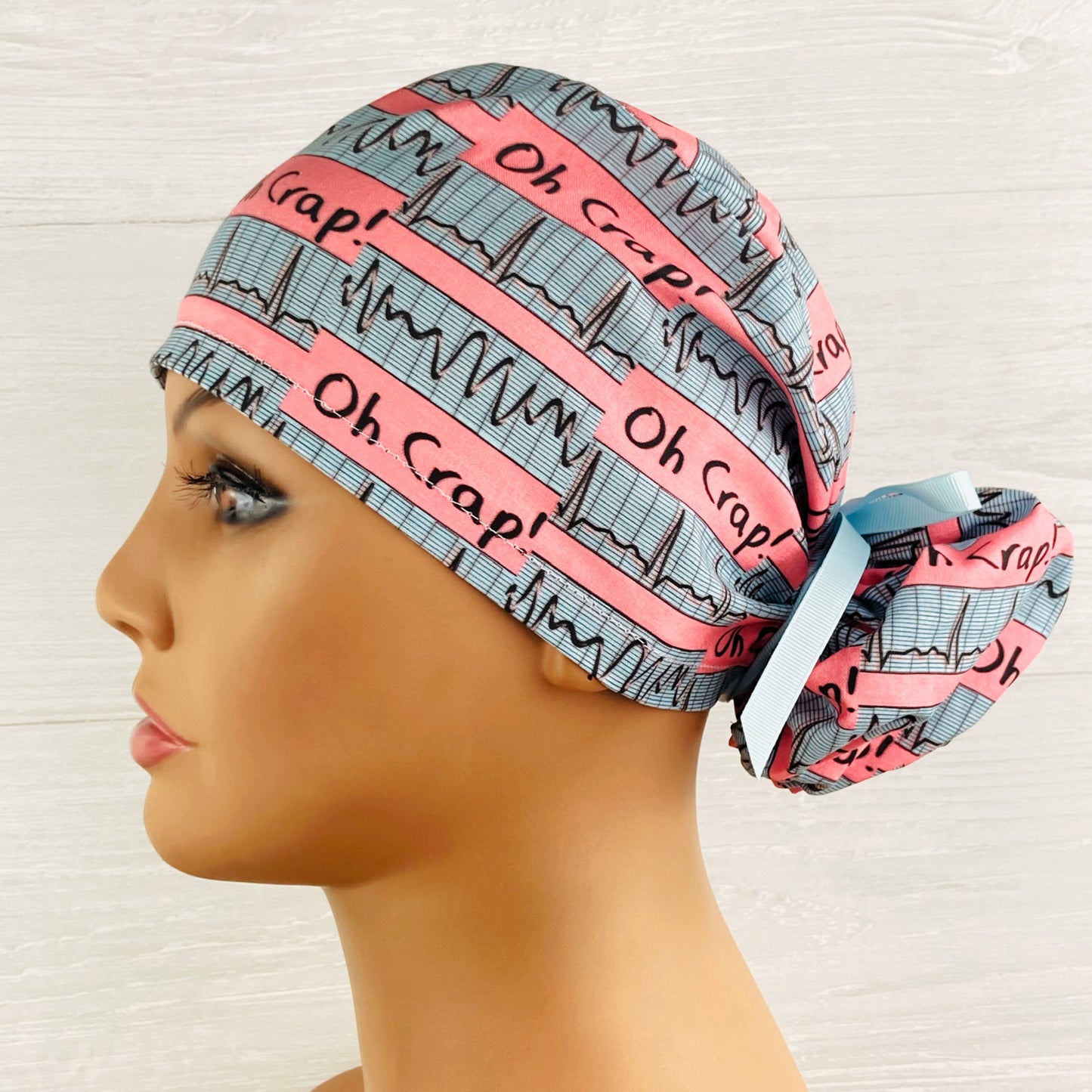 Oh Crap Ponytail Scrub Hat